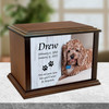True Companion Dog Photo Wood Pet Cremation Urn