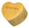 Unity Wood Grain Heart Biodegradable Cremation Urn