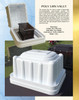 Polyguard White Urn Burial Vault