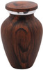 Walnut Finish Aluminum Keepsake Cremation Urn