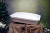 24 Inch White with Blue Deluxe Child Infant Casket