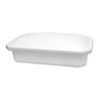 18 Inch White with Blue Standard Pet Casket for Cat Dog Or Other Pet