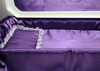 24 Inch White with Purple Deluxe Child Infant Casket