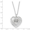 With Me Always Antiqued Sterling Silver Memorial Jewelry Pendant