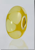 Yellow Lasting Memory Bead Cremains Encased in Glass Cremation Jewelry