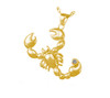 Zodiac Scorpio Cremation Jewelry in Solid 14k Yellow Gold or White Gold
