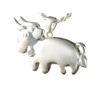 Zodiac Taurus Cremation Jewelry in Sterling Silver