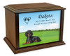 Black Dachshund True Companion Dog Photo Pet Cremation Urn