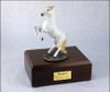 White Rearing Horse Urn