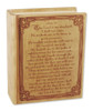 Bible Psalm Wood Book Cremation Urn