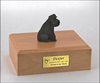 Black Schnauzer Dog Urn - 1908