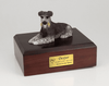 Black Silver Schnauzer Dog Urn - 200