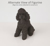 Chocolate Sport Cut Poodle Dog Urn - 818