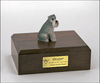 Gray Schnauzer Dog Urn - 1909