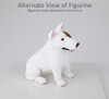 White Bull Terrier Dog Urn - 1142