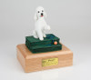 White Sport Cut Poodle Dog Urn - 1653