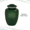 Engraved Text Cremation Urn