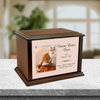 True Companion Cat Photo Wood Cremation Urn