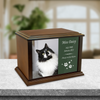 True Companion Cat Photo Wood Cremation Urn