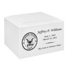 Navy Stonewood Cremation Urn