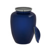 Navy Color Emblem Cremation Urn