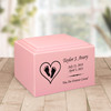 Footprints in Heart Baby Infant Child Stonewood Cremation Urn