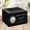 Military Stonewood Cremation Urn