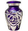 Amethyst Diamond Rose Keepsake Cremation Urn - Four Pack