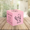 Angel Boy Baby Infant Child Stonewood Cube Cremation Urn