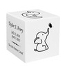 Baby Elephant Baby Infant Child Stonewood Cube Cremation Urn