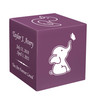 Baby Elephant Baby Infant Child Stonewood Cube Cremation Urn