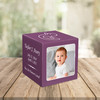 Custom Photo Baby Infant Child Stonewood Cube Cremation Urn