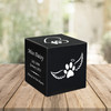 Paw Angel Wings Pet Stonewood Cube Cremation Urn