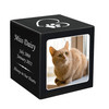 Cat Custom Photo Stonewood Cube Cremation Urn
