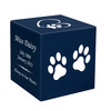 Two Paws Pet Stonewood Cube Cremation Urn