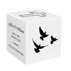 Flying Doves Keepsake Stonewood Cube Cremation Urn