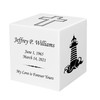 Lighthouse Keepsake Stonewood Cube Cremation Urn