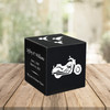 Motorcycle Keepsake Stonewood Cube Cremation Urn