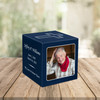 Custom Photo Keepsake Stonewood Cube Cremation Urn