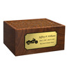 Motorcycle Sheesham Cremation Urn - 4 Sizes