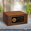 Coast Guard Sheesham Cremation Urn - 2 Sizes