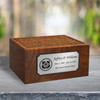 Coast Guard Sheesham Cremation Urn - 4 Sizes