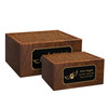 Paw Angel Wings Sheesham Pet Cremation Urn - 2 Sizes