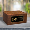 Infinity Paw Sheesham Pet Cremation Urn - 2 Sizes