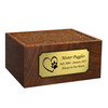 Paw on Heart Sheesham Pet Cremation Urn - 4 Sizes