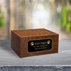 Paw Prints Sheesham Pet Cremation Urn - 2 Sizes