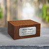 Personalized Text Sheesham Pet Cremation Urn - 4 Sizes