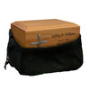 Cross Applique Diplomat Solid Cherry Wood Cremation Urn