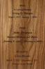 Military Diplomat Maple Wood Cremation Urn With Military Branch Choice