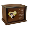 Cat Dedication Custom Photo Wood Cremation Urn